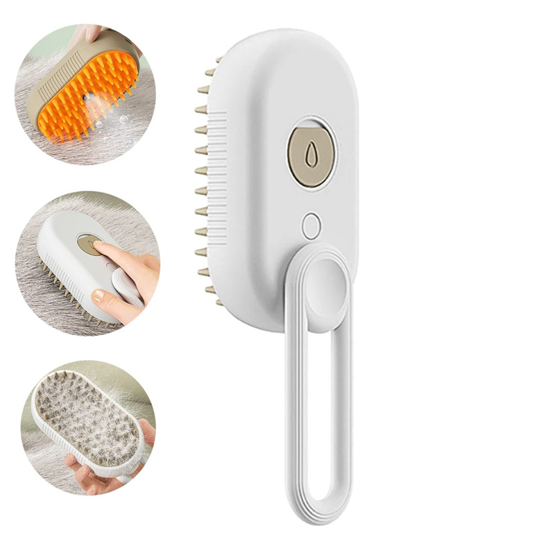 3-in-1 Pet Grooming Comb – Steam Spray Brush