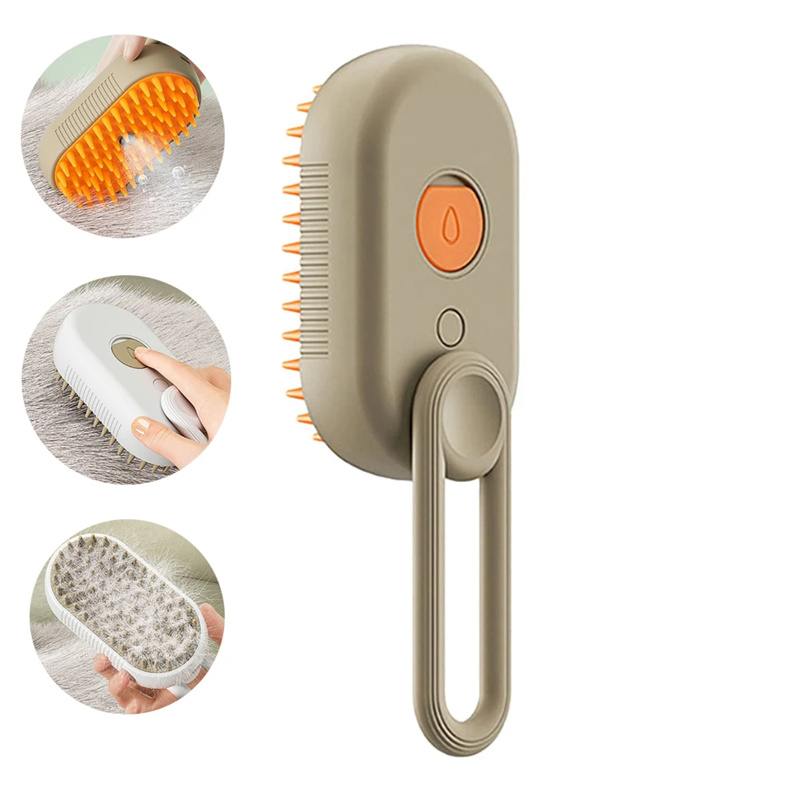 3-in-1 Pet Grooming Comb – Steam Spray Brush