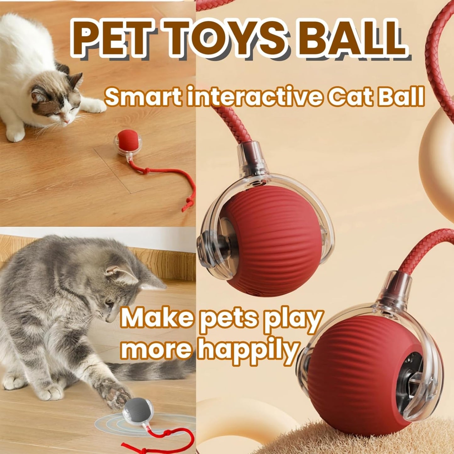 Kitty Interactive Roll Ball