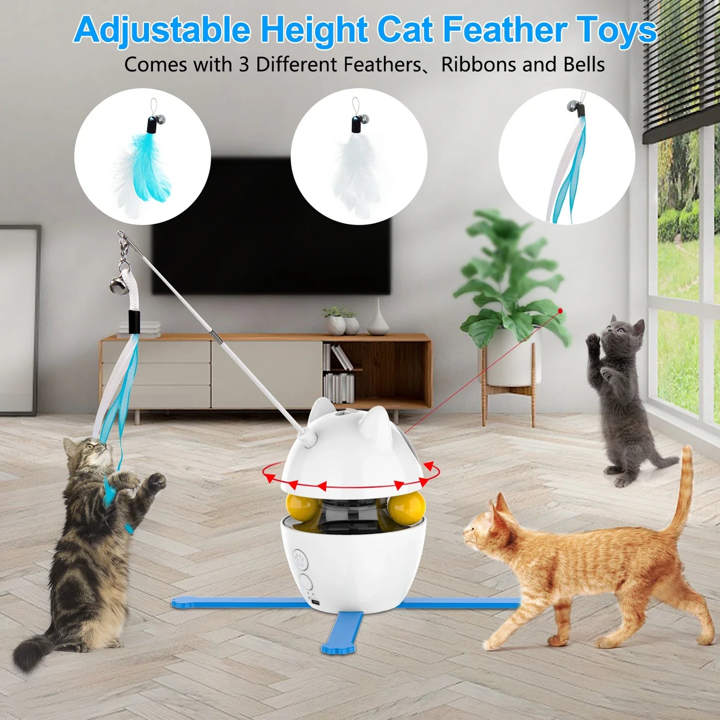 Smart Cat Trainer 4-in-1: Play and Hunt