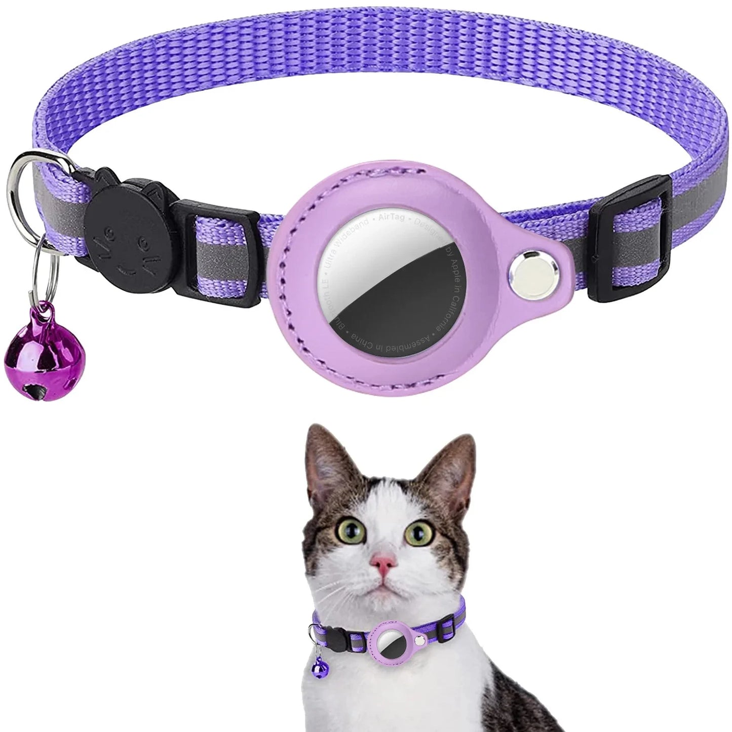 Reflective Collar with AirTag Holder – Comfort and Safety for Your Pet