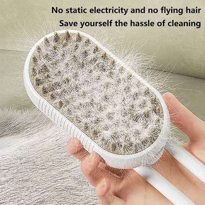 3-in-1 Pet Grooming Comb – Steam Spray Brush