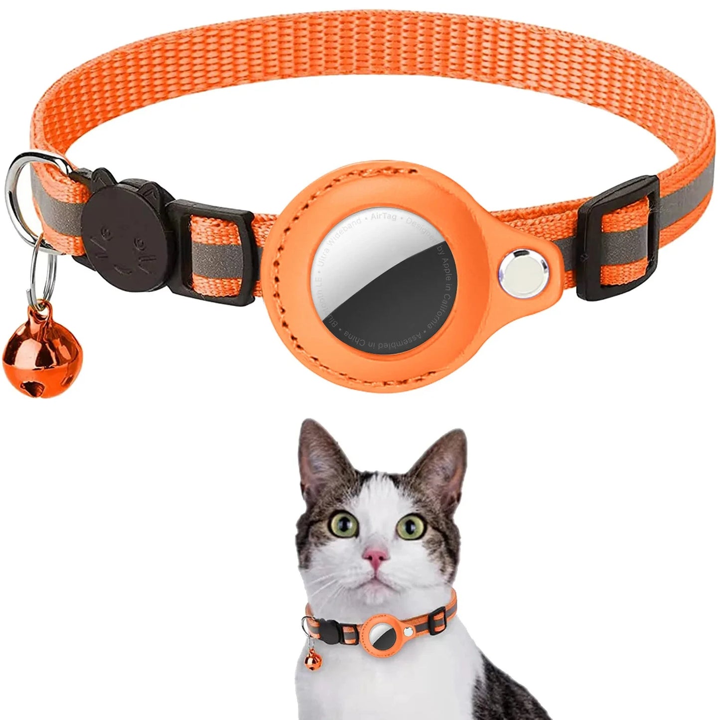 Reflective Collar with AirTag Holder – Comfort and Safety for Your Pet