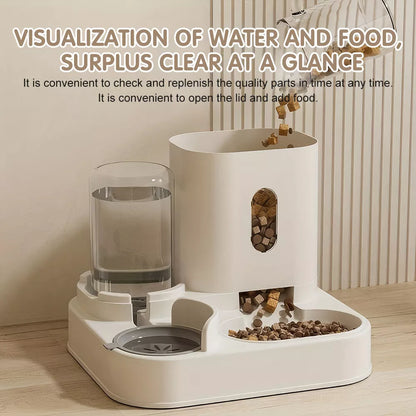 Universal 2-in-1 Automatic Pet Feeder & Water Dispenser